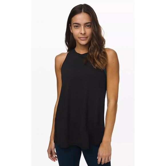 lululemon Black Open Back tie Tank Top - Picture 3 of 4